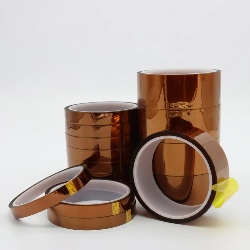 thumbnail image 2 of Kapton Polyimide Heat Resistant Tape - 5mm To 100mm Wide X 33m Long - 0.055mm Thick 2 of 4
