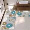 Wood Home Holly Wreath Bath Rug Set