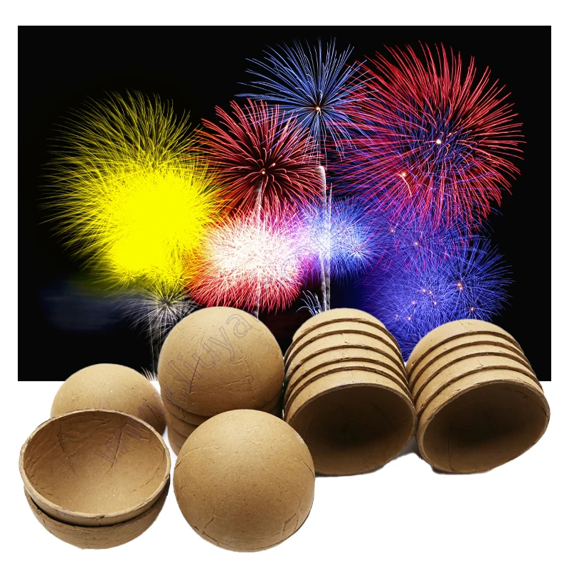 Hemisphere Paper Cover 3 Inch Display Shell Bomb Material Pyrotechnic Mortar 1.3g Un0335 Wedding Pyro Cracker Fire Work Firework