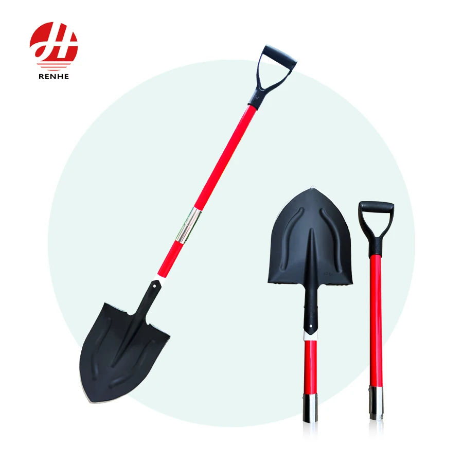 Hot Selling Metal Spade Farming Survival Digging Tools Industry Agriculture Camping Garden Removable Shovel