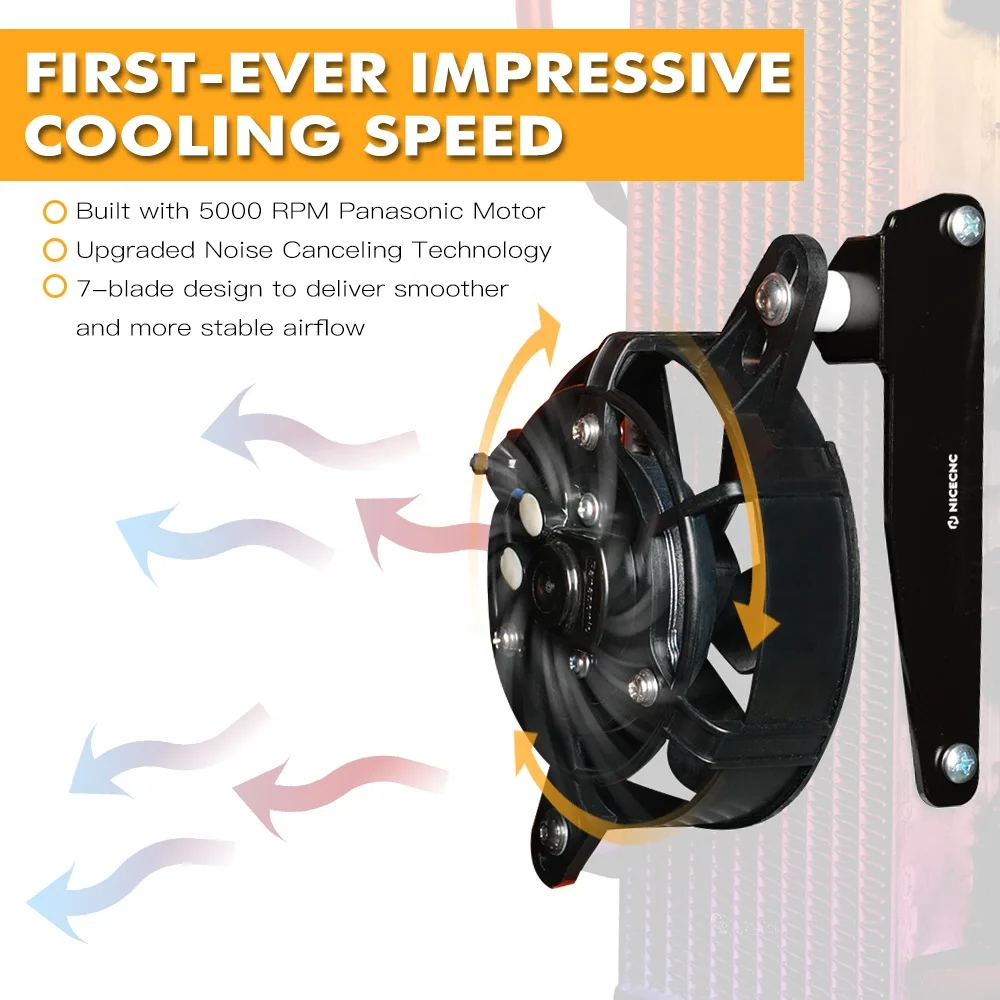 NICECNC電気ラジエーター冷却ファンセットGasGas EX MC 125-300 2021