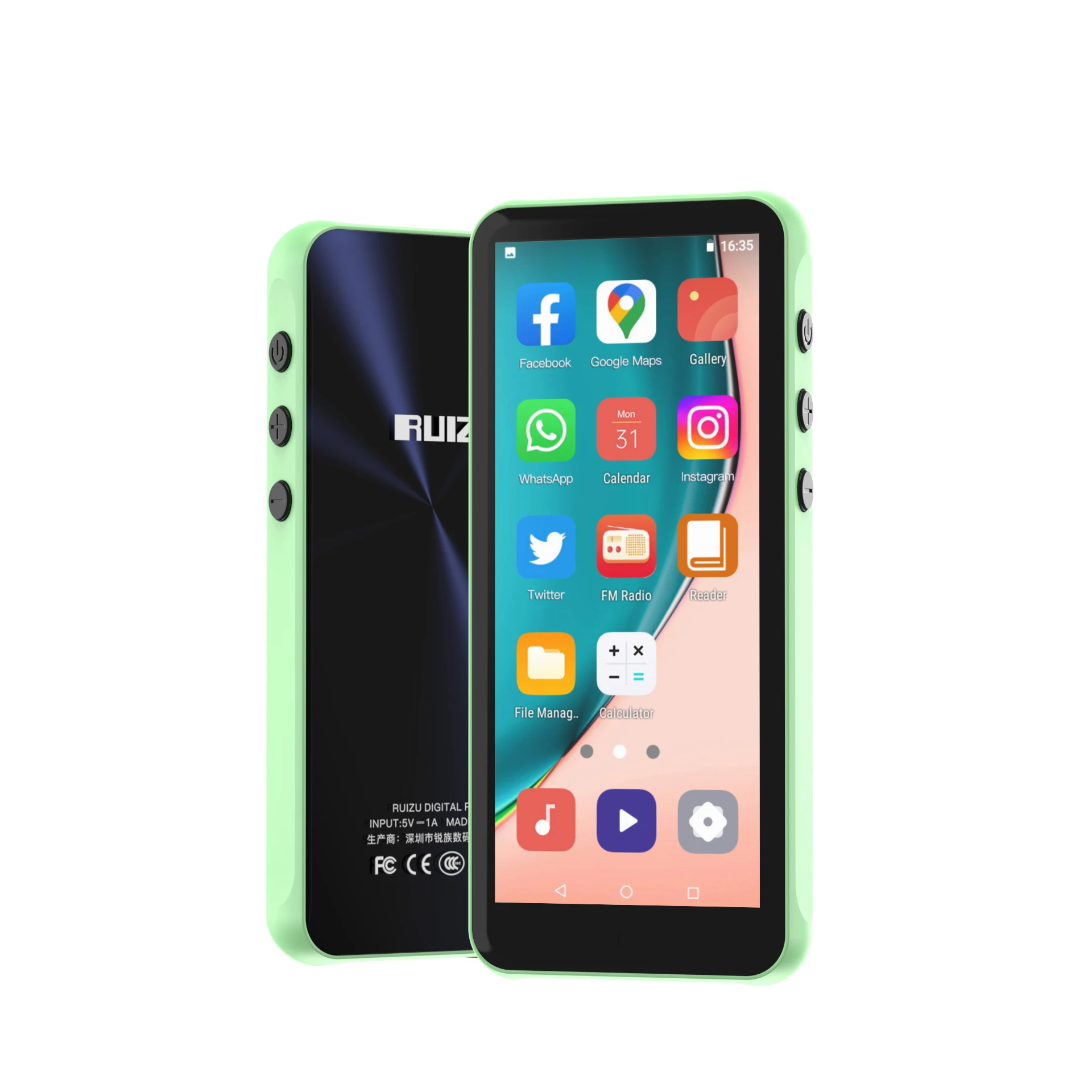 Поставка от производителя RUIZU Z80 Hi-Tech с картой памяти SD полный сенсорный IPS-экран Bluetooth горячая загрузка mp3-плеер