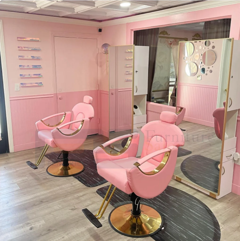 Pink Salon Beauty Salon Chairs Wholesale Cheap Hair Beauty Salon
