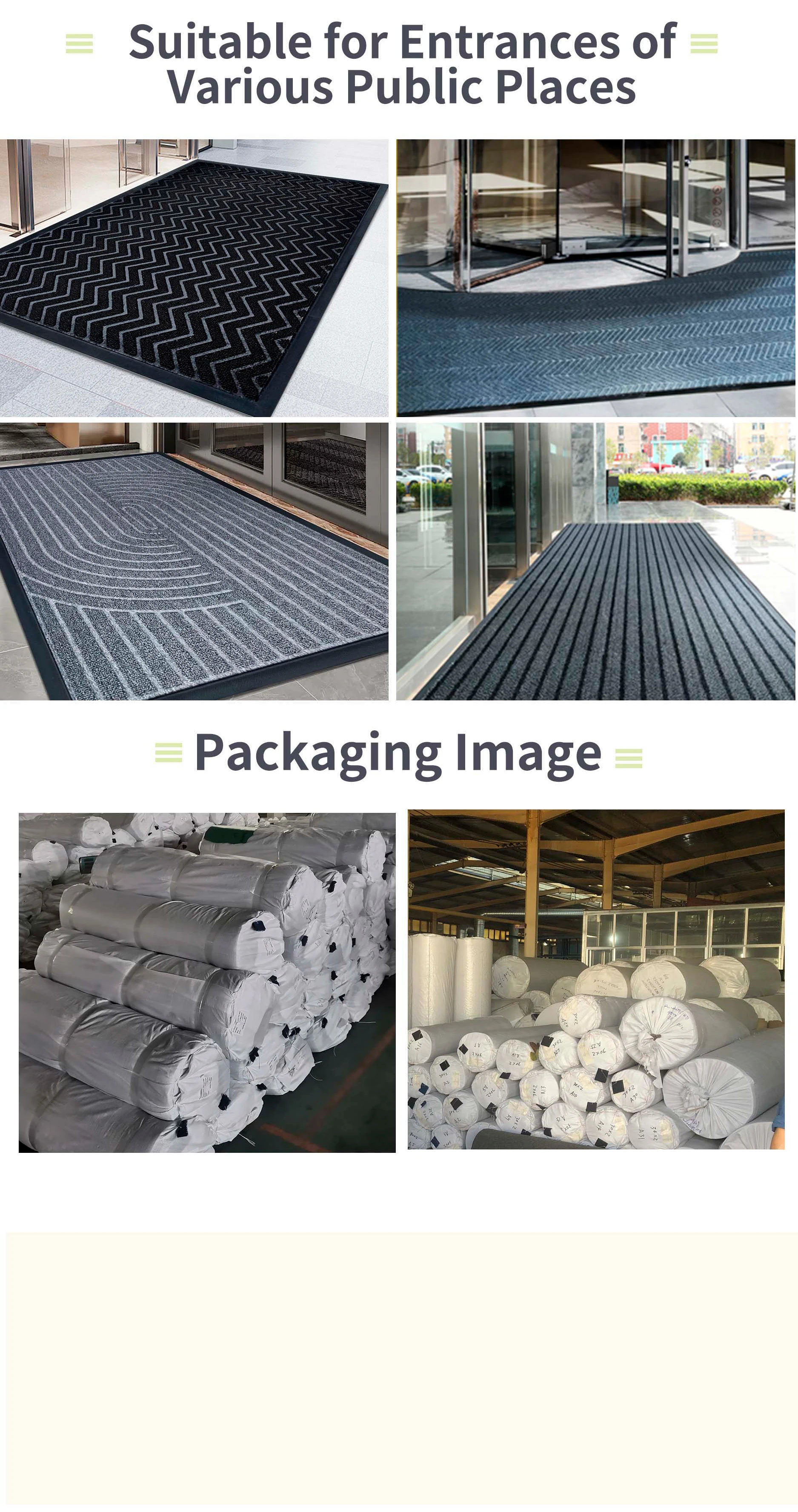 Modern Outdoor Polypropylene Cut Pile Carpet Rug Machine Made Washable TPE Backing Home Carpet(图6)