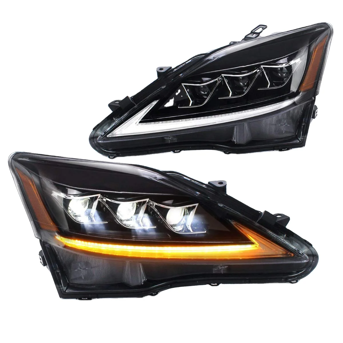 Front Lamps with Sequential Turn Signal Full LED Headlights for Lexus IS250 IS350 ISF IS 220d 2006 -2012