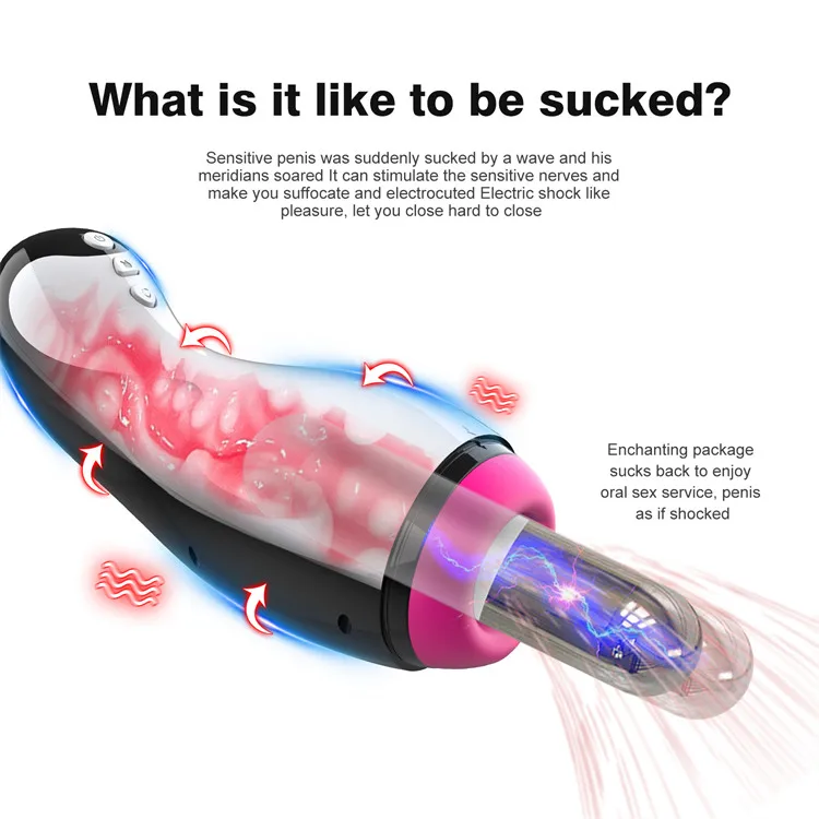 Male Masturbator Vagina Sex Toys for Men Oral Sex Double Design Masturbator  Cup Male Sex Toy