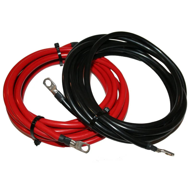 Câbles Batterie 4AWG 93cm GTIWUNG - Rouge Et Noir + Cosses - Pour Onduleur, Voiture, Solaire