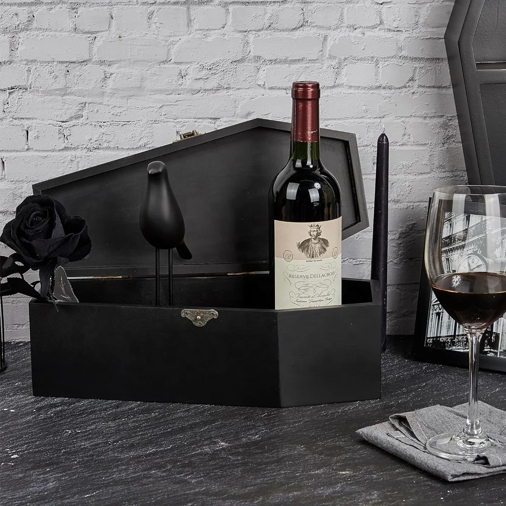 Vintage Gothic Coffin Storage Box - Perfect for Halloween