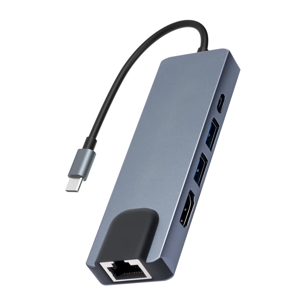 Dropship USB C Hub; USB C Hub Multiport Adapter 5 In 1 USB C