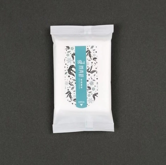 Sonderangebot Kleinbestell Anpassbare 5er-Packung Umweltfreundliche Feuchttücher für Hotelgastronomie Werbeveranstaltungen Hochzeiten