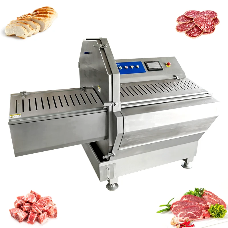 Automatic Frozen Meat Slice Slicer Mutton Beef Roll Cutter Machine