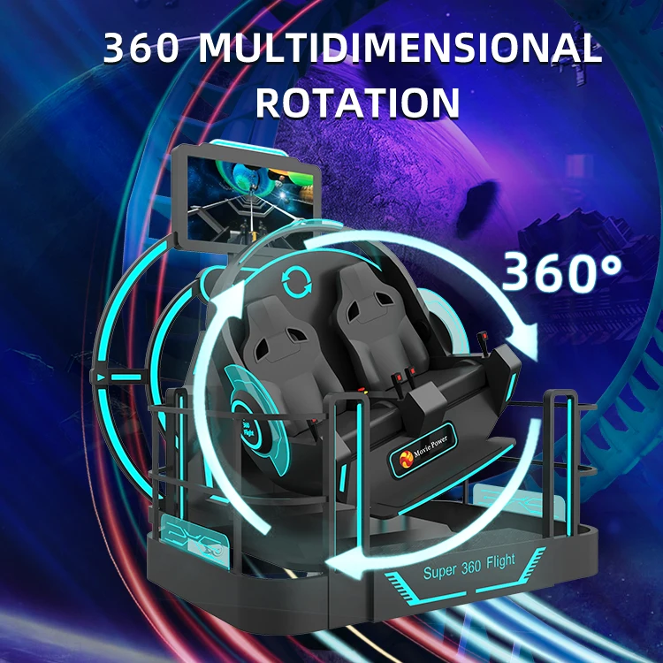 VR Super Flight 360 Immersive Roller Coaster Simulator