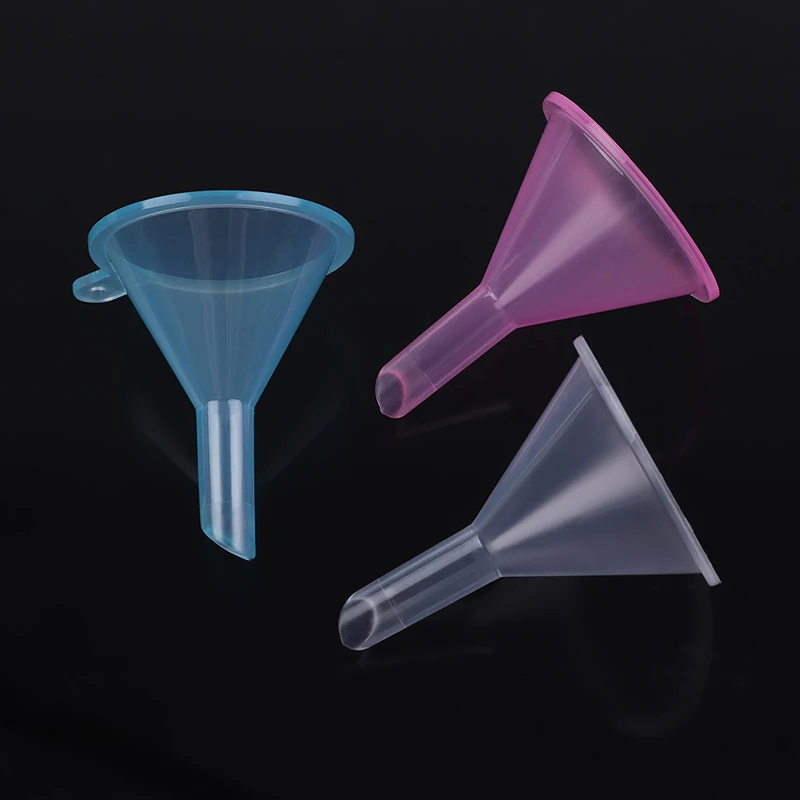 10pcs/set Mini Small Plastic Funnel For Perfume Liquid Oil Electronic Cigarette Vape