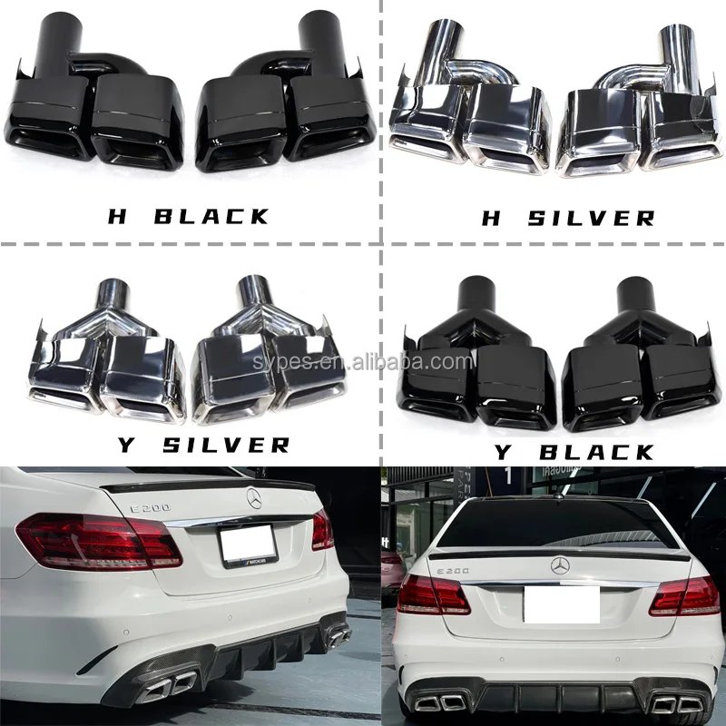 Sypes Stainless Steel Exhaust Pipe Amg Exhaust Tip For Benz W212 E63