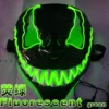 Masque lumineux venin vert fluo Mj105