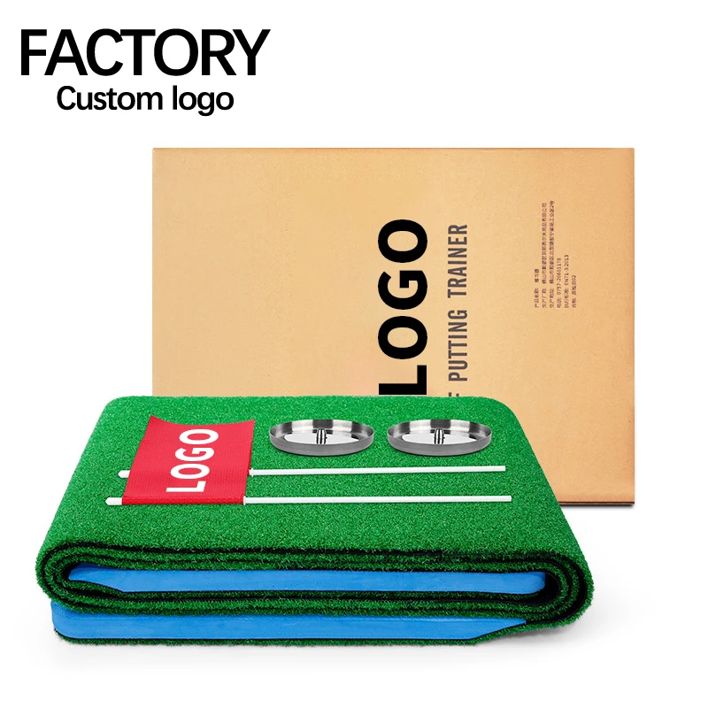 GL022 Two-Way 12 Holes Portable Mini Golf Courses High Quality Artificial Turf Putting Green for Training