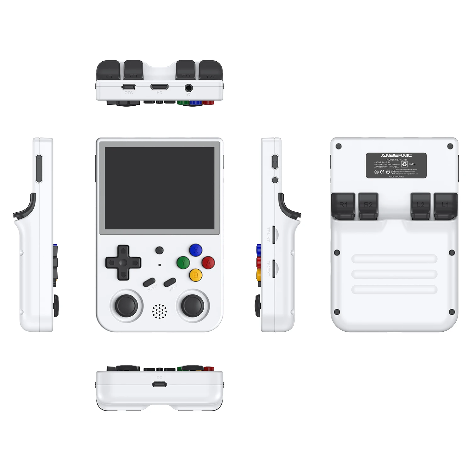 ANBERNIC RG353V 256GB Android Linux Game Console White