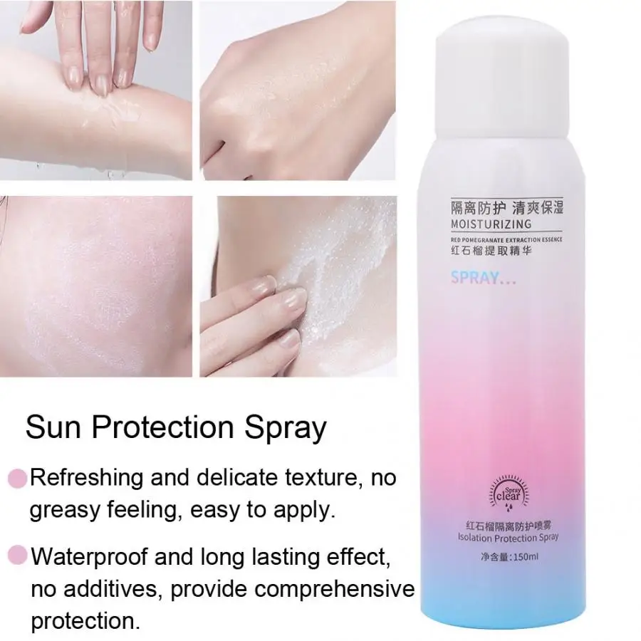 whitening sunscreen spray unisex uv protection