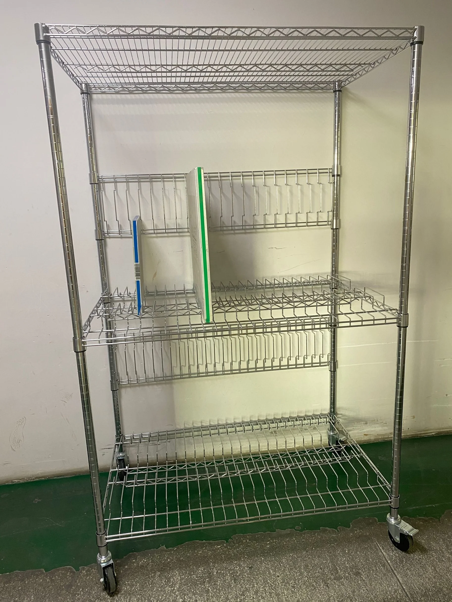 SMT Stencil Storage Rack Unit Stencil Rack Trolley