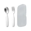 304 Stainless Steel Spoon and Fork 2-Piece Set with Box
