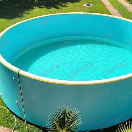 Large Family Size 3-Ring PVC Inflatable Kiddie Pool with Drain Valve for Backyard for Kids & Adults