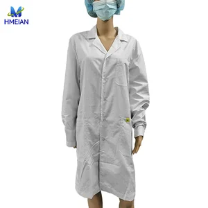 Antistatic Garments Safety Workwear Pharmaceutical Lab Uniform Working Clothes Blouse ESD Cleanroom Suit Esd Smock Gown