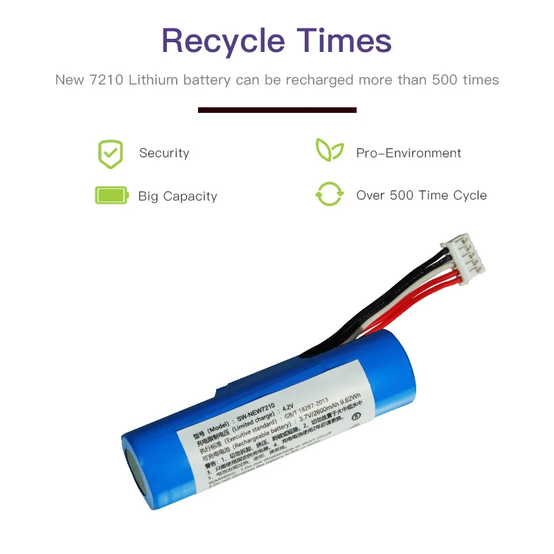 Pos Terminal Battery Li-ion 18650 Battery for NEWPOS 7210 IS588 3.7V 2600mAh Battery for Newpos 8210