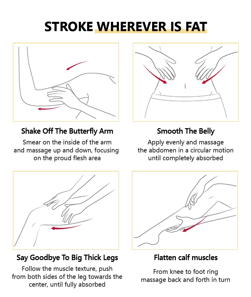 Vibrant Glamour Natural Slimming Cream Thin Waist Firming Body Shaping Healthy Fat Burn Weight Loss Promoting Massage Cream