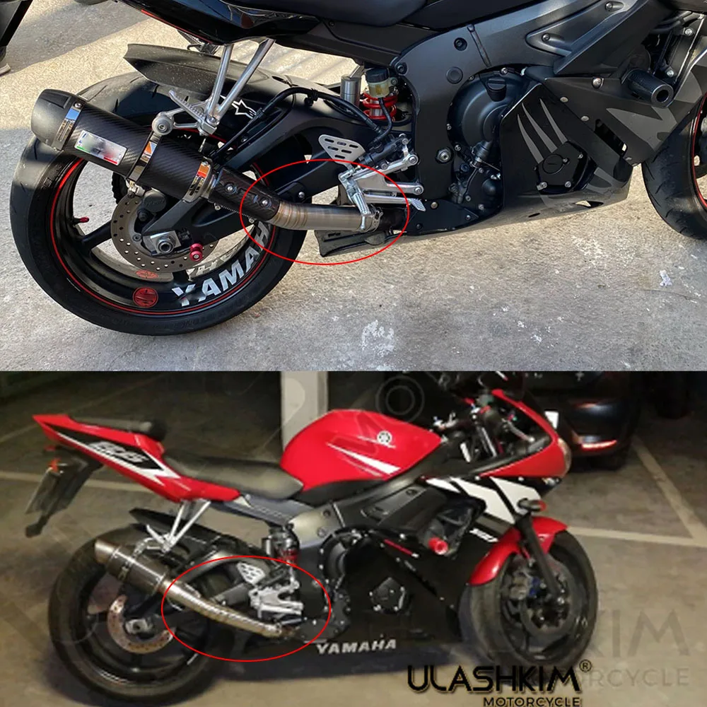 ヤマハYZF-R6 R61998-2005モーターサイクル51mmリンクパイプシステム