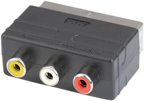 20 Pin SCART untuk RCA Audio Video AV Input Port Converter untuk Pemain  Game, TV, DVD, VCR