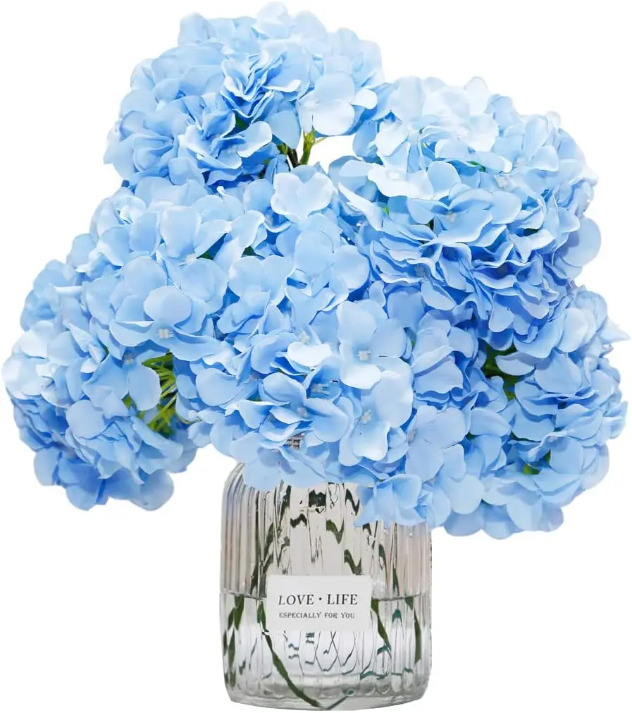 Wholesale Artificial Hydrangea Silk Flowers Bouquet High Quality Fabric Artificial Hydrangea