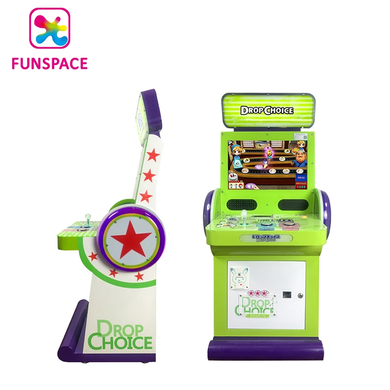 22インチLEDビデオゲームコンソールコイン式ドロップチョイス