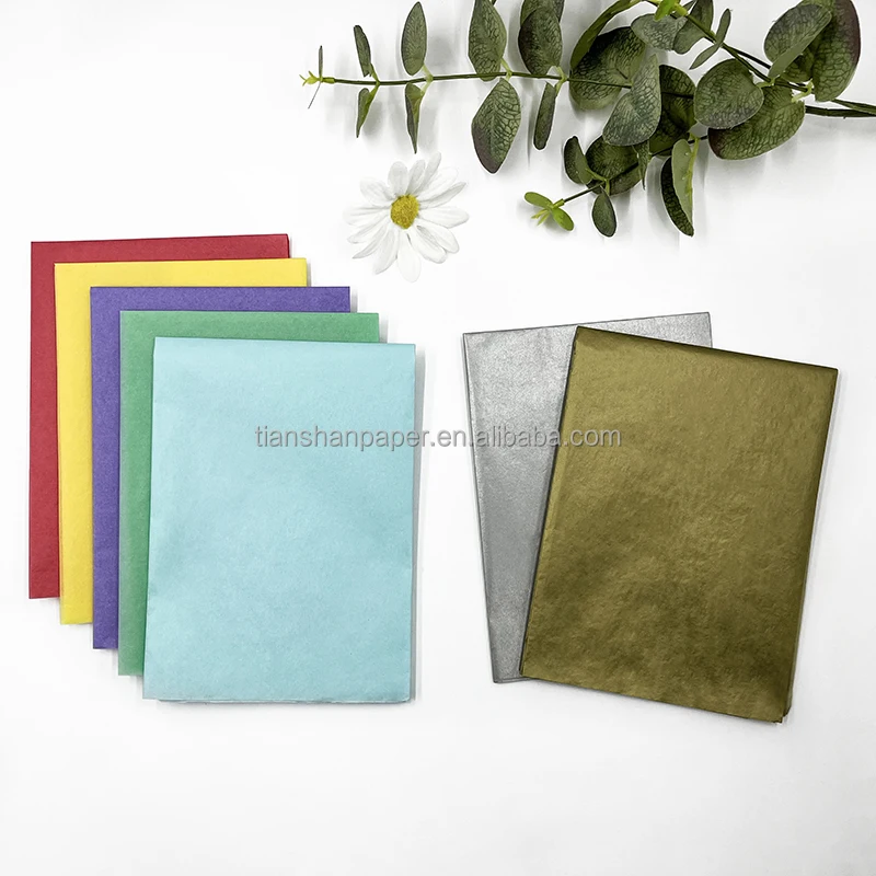 Customized 19g Flameproof Color Wrapping Tissue Paper Multicolor Flameproof Paper Fireproof Tissue Paper for Wedding bar Concert