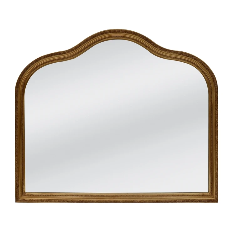 Factory Direct Luxurious Home Decor Wall Mirror Save Space Customization Wooden Frame Mirror