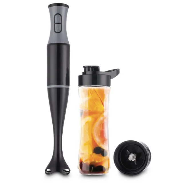 Powerful Plastic Electric Handheld Kitchen Food Mixer Portable Household Use Vegetable Blender with Dough Hook Accessory