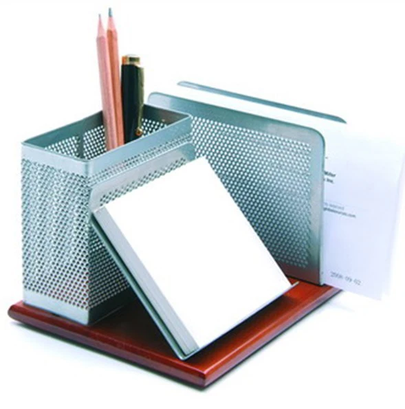 Сетчатый металлический держатель для ручек офисные принадлежности Настольные органайзер
