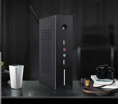 Horizontal Mini Pc Case,Mini Computer Case With Lcd Display,Slim ...
