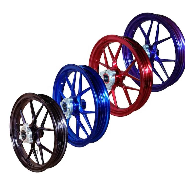 NMAX用アルミ合金ホイールリム 13-14インチ レッド 50セット以上