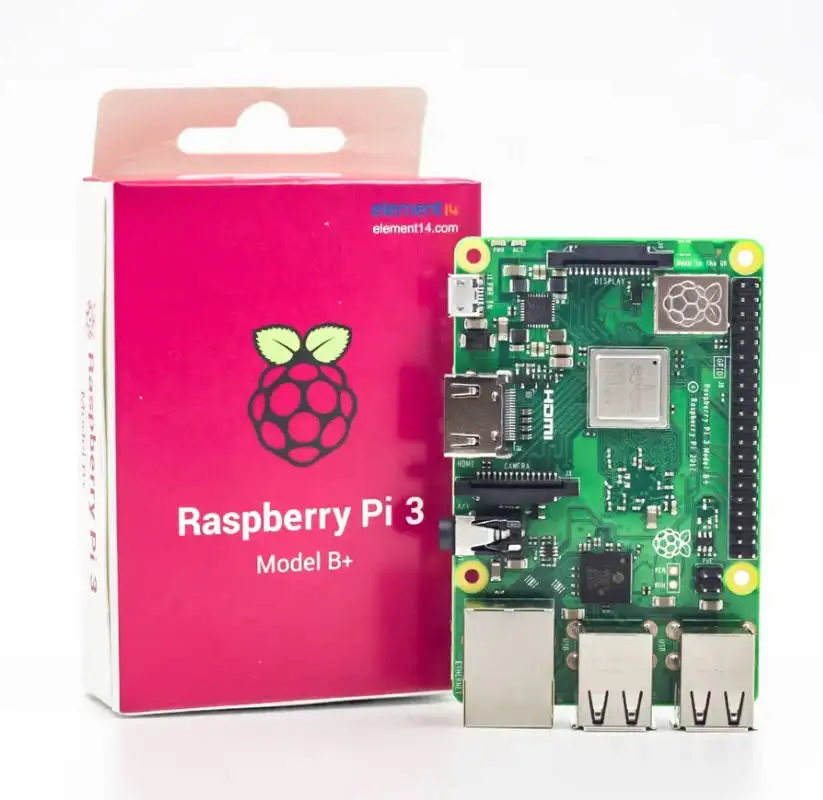 Original Raspberry Pi 3B+ Element14 Raspberry Pi 3 Model B+ Plus with Wifi  Broadcom 2837 ARMv8 64 Bit Processor,  USB Devices