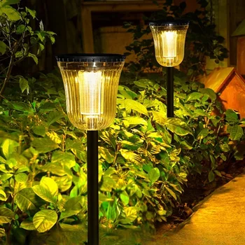 IP65 Rated Solar LED Garden Lamp for Outdoor Home & Villa Decor Ground Landscape Lawn Lighting