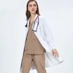 Doctor Medical Lab Coat Surgical Gown Woman Anti Static Professional White Coat Orthopedic Laboratory Hospital Working Uniforms