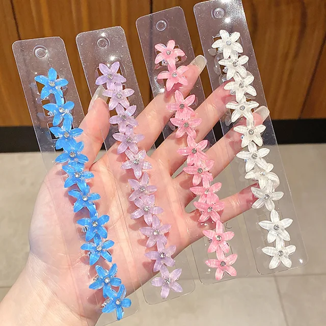 10 Pcs/set Woman Side Hairpin Small Cute Bangs Hair Accessories Braided Hair Buckle Temperament Hairpin