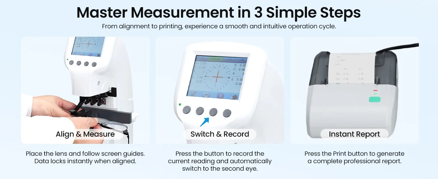 Portable Auto Lensmeter Optical Instruments Lensometer D-900 Lensometro with Cheap Price