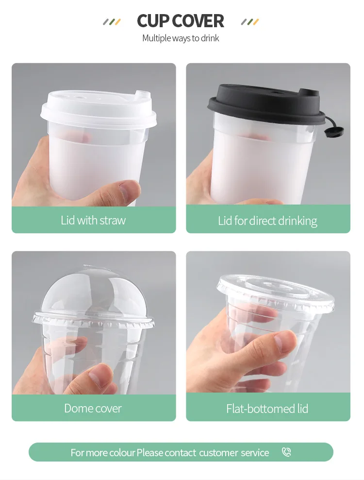 Buy Safeware [20oz-100 Set] Disposable Clear Plastic to go Cups with Dome  Lids and Straws, Ice Coffee, Bubble Tea, Smoothie, Cold Beverage, Milkshake