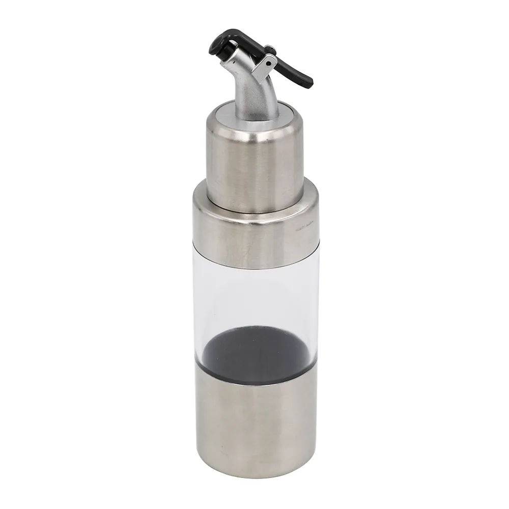 304 stainless steel seasoning bottle oil pot vinegar bottle transparent visible capacity food grade oil bottle