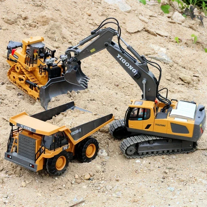 Yigong 5/11 Channel Electric RC Excavator Truck Toy - App
