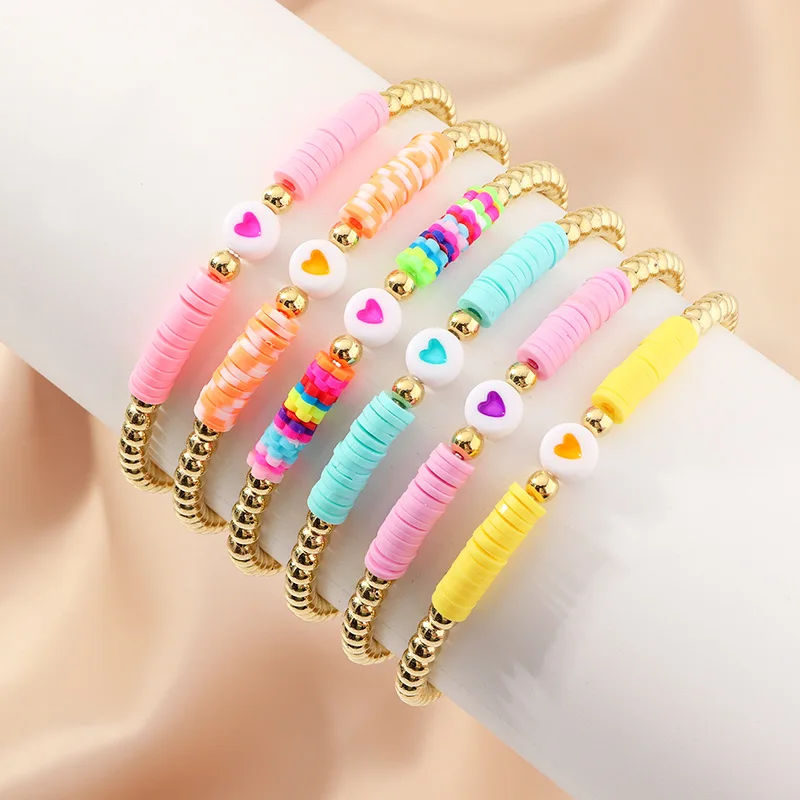 Colorful Beaded Heart Friendship Bracelet – Perimade & Co.