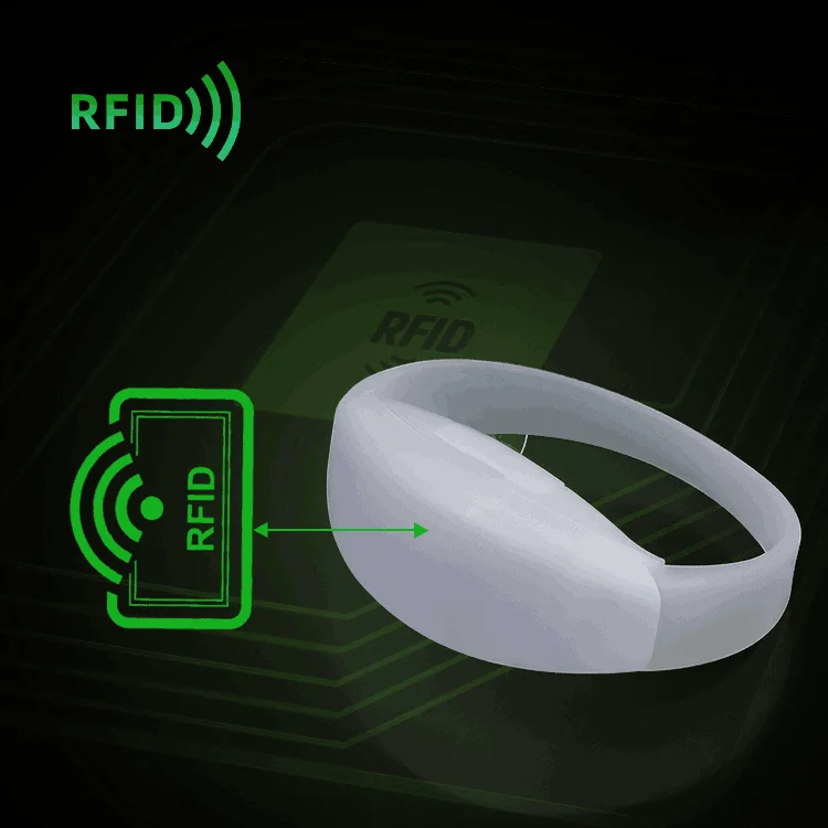 Remote Controlled Led Bracelets Festival Wireless Light Pulsera Rfid