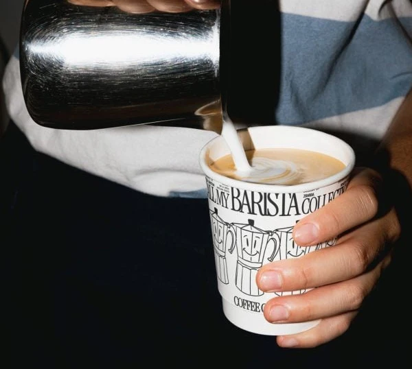 custom logo biodegradable double wall paper cup   hot drink  boba-4