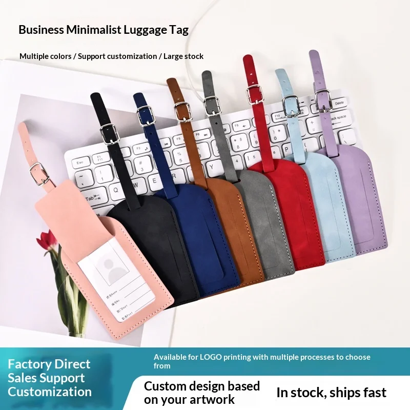 Cross-border Custom logo Luggage Tag Checked Baggage Portable Boarding Tag Airplane Travel Stowable preview 2